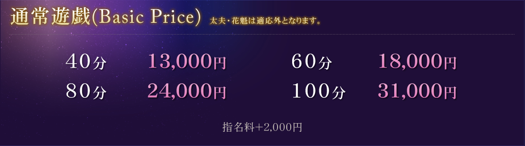 通常遊戯 (Basic Price)